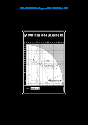 Hydrauliczne żurawie do załadunku Effer IX.550 HP E8