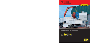 Hydrauliczne żurawie do załadunku Palfinger PK 10000 C