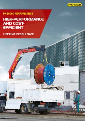Hydrauliczne żurawie do załadunku Palfinger PK 10000 B