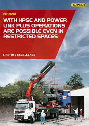Hydrauliczne żurawie do załadunku Palfinger PK 100002 G