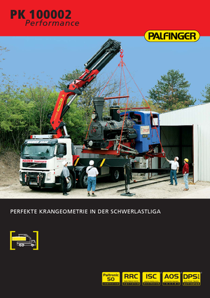 Hydrauliczne żurawie do załadunku Palfinger PK 100002 HPLS D