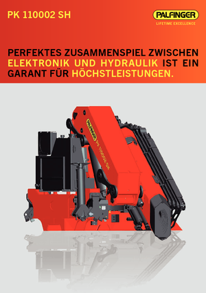 Hydrauliczne żurawie do załadunku Palfinger PK 110002 SH H