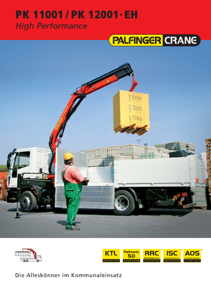 Hydrauliczne żurawie do załadunku Palfinger PK 11001 D