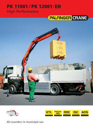 Hydrauliczne żurawie do załadunku Palfinger PK 12001 EH C