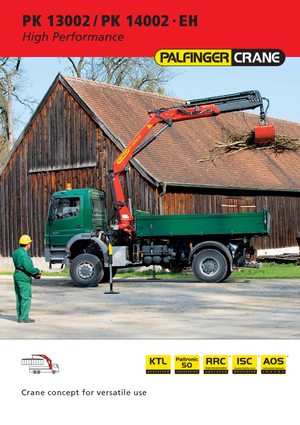 Hydrauliczne żurawie do załadunku Palfinger PK 13002 D