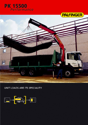 Hydrauliczne żurawie do załadunku Palfinger PK 15500 C