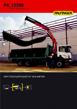 Hydrauliczne żurawie do załadunku Palfinger PK 15500 C
