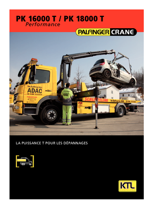 Hydrauliczne żurawie do załadunku Palfinger PK 18000 TC  HPLS