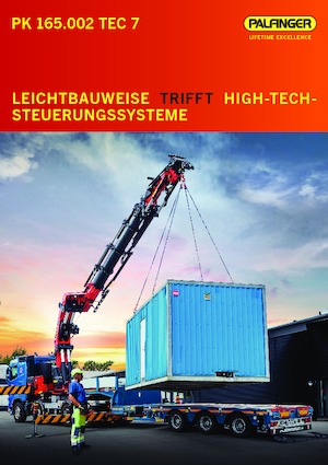Hydrauliczne żurawie do załadunku Palfinger PK 165.002 TEC 7 H 