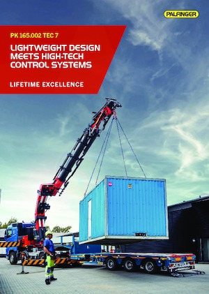 Hydrauliczne żurawie do załadunku Palfinger PK 165.002 TEC 7 H 