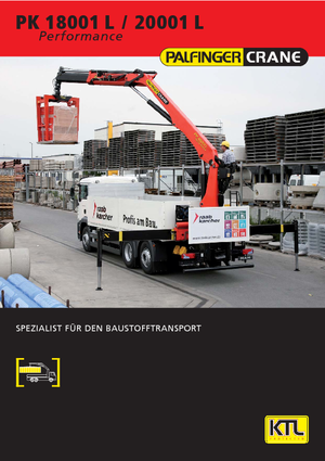 Hydrauliczne żurawie do załadunku Palfinger PK 18001 LAH 4
