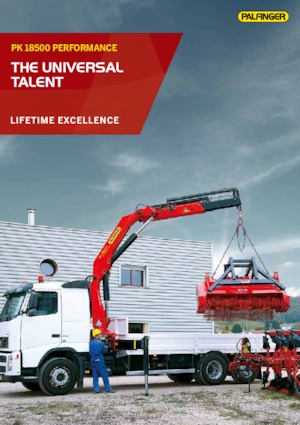 Hydrauliczne żurawie do załadunku Palfinger PK 18500 C