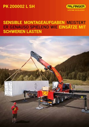 Hydrauliczne żurawie do załadunku Palfinger PK 200002 L-SH G