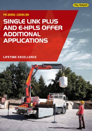 Hydrauliczne żurawie do załadunku Palfinger PK 20001 D