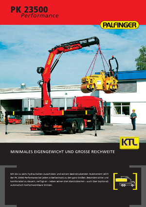 Hydrauliczne żurawie do załadunku Palfinger PK 23500 A
