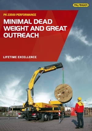 Hydrauliczne żurawie do załadunku Palfinger PK 23500 E