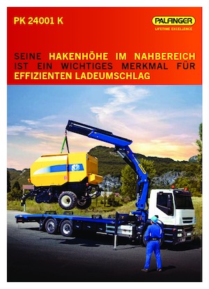 Hydrauliczne żurawie do załadunku Palfinger PK 24001-K B
