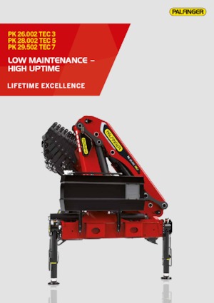 Hydrauliczne żurawie do załadunku Palfinger PK 26.002 TEC 3 D