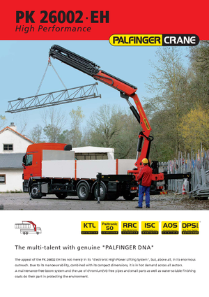 Hydrauliczne żurawie do załadunku Palfinger PK 26002 EH F