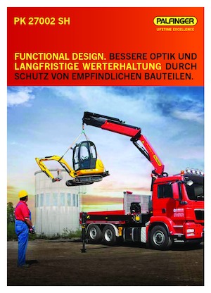 Hydrauliczne żurawie do załadunku Palfinger PK 27002 SH C