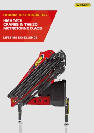 Hydrauliczne żurawie do załadunku Palfinger PK 28.502 TEC 5 D