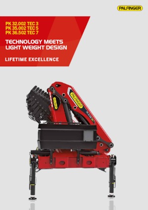 Hydrauliczne żurawie do załadunku Palfinger PK 35.502 TEC 5 E