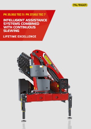 Hydrauliczne żurawie do załadunku Palfinger PK 37.002 TEC 7 E
