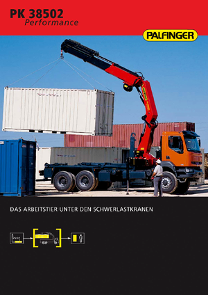Hydrauliczne żurawie do załadunku Palfinger PK 38502 E