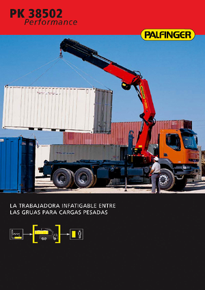 Hydrauliczne żurawie do załadunku Palfinger PK 38502 E