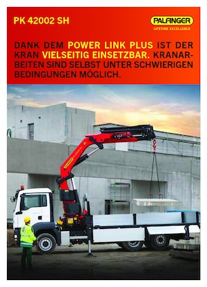 Hydrauliczne żurawie do załadunku Palfinger PK 42002 SH G