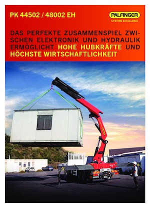 Hydrauliczne żurawie do załadunku Palfinger PK 48002 EH B