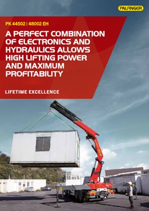 Hydrauliczne żurawie do załadunku Palfinger PK 44502 C