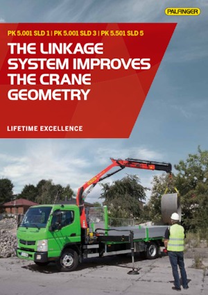 Hydrauliczne żurawie do załadunku Palfinger PK 5.001 SLD 3 C