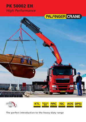 Hydrauliczne żurawie do załadunku Palfinger PK 50002 EH G
