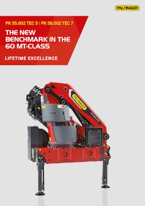 Hydrauliczne żurawie do załadunku Palfinger PK 58.002 TEC 7 A