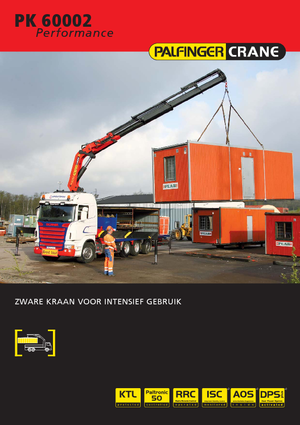 Hydrauliczne żurawie do załadunku Palfinger PK 60002 HPLS C