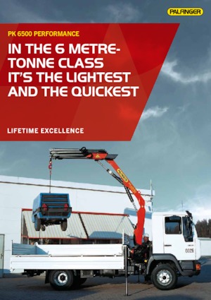 Hydrauliczne żurawie do załadunku Palfinger PK 6500 A