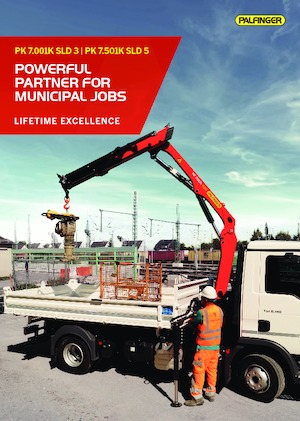 Hydrauliczne żurawie do załadunku Palfinger PK 7.501K SLD 5