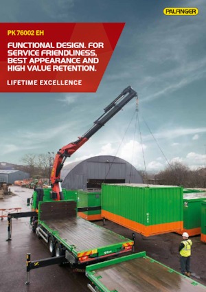 Hydrauliczne żurawie do załadunku Palfinger PK 76002 EH F