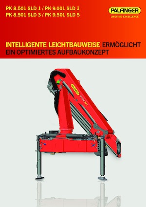 Hydrauliczne żurawie do załadunku Palfinger PK 8.501 SLD 3 B