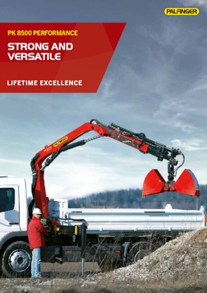 Hydrauliczne żurawie do załadunku Palfinger PK 8500 B