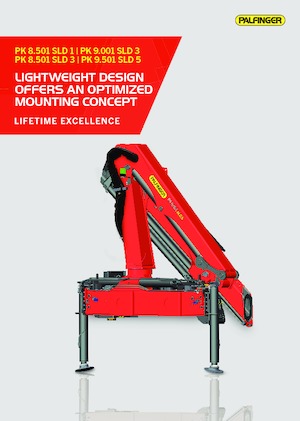 Hydrauliczne żurawie do załadunku Palfinger PK 9.001 SLD 3 B