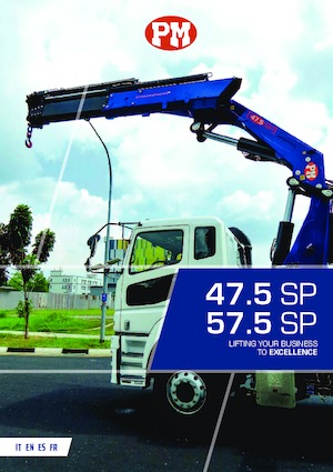 Hydrauliczne żurawie do załadunku PM PM 57528SP +  J815.20