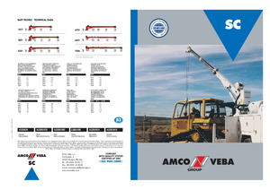 Hydrauliczne żurawie do załadunku Amco Veba SC 6721