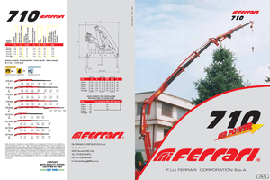Hydrauliczne żurawie do załadunku Ferrari® SC 710 A1 