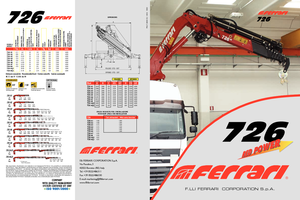 Hydrauliczne żurawie do załadunku Ferrari® SC 726R A4 