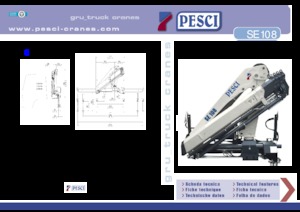 Hydrauliczne żurawie do załadunku Pesci SE 108