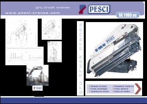 Hydrauliczne żurawie do załadunku Pesci SE 1105SC