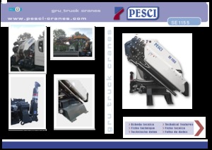 Hydrauliczne żurawie do załadunku Pesci SE 1155