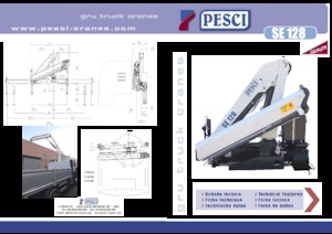 Hydrauliczne żurawie do załadunku Pesci SE 128 H2B3